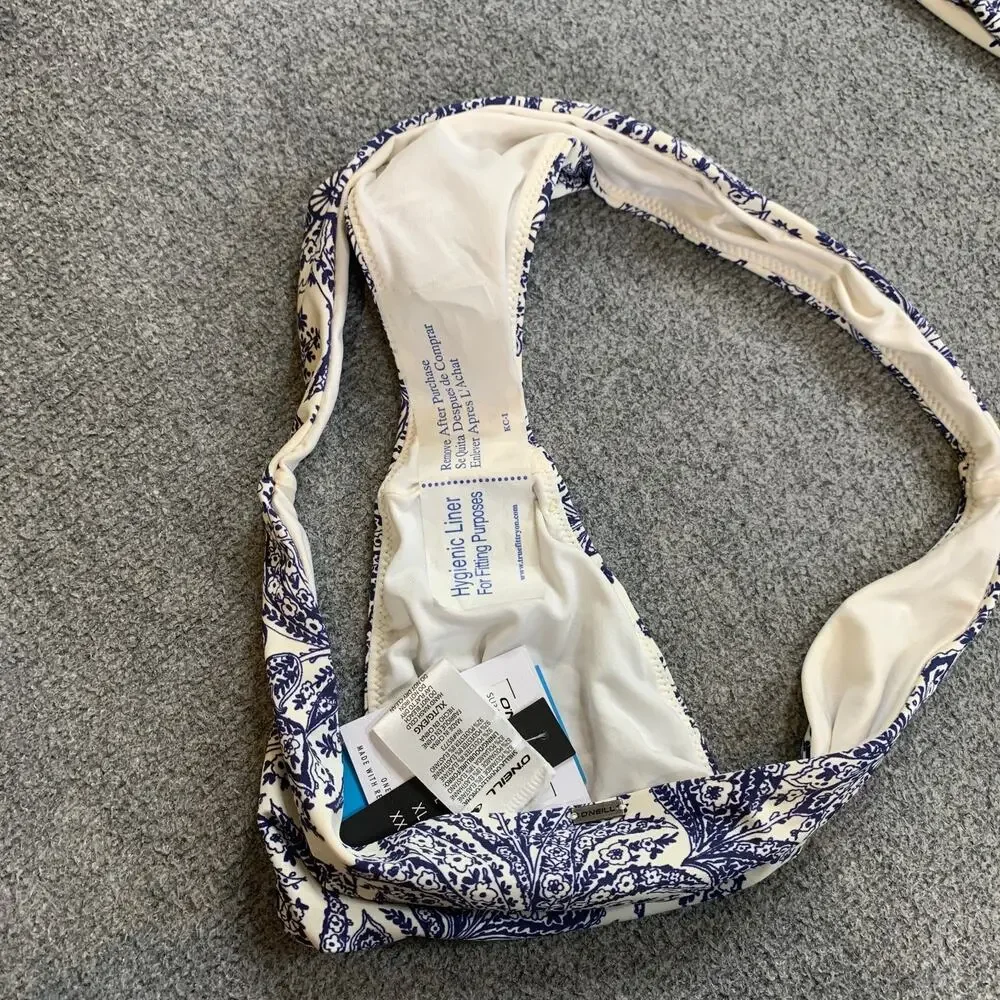 O'Neill Bikini Set Womens L/XL Multi Belle Flower Malibu Bralette Paisley 2 Pc